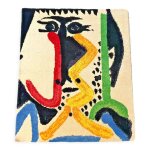 Tapis mural pablo picasso pour desso tte d'homme dition limite n231 / 500 1964