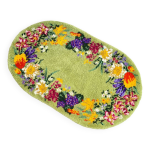 Tapis ovale annes 70 pure laine 144x88cm