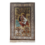 Tapis persan tabriz en soie fait main 92x61cm Tapis persan tabriz en soie fait main 92x61cm