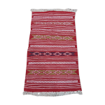 Tapis rouge artisanal en laine 115cm x 65cm Tapis rouge artisanal en laine 115cm x 65cm