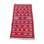 Tapis rouge et blanc fait main Tapis rouge et blanc fait main