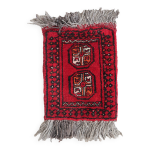 Tapis vintage ersari rouge, fait main