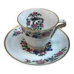 Tasses  caf bernardaud oiseaux de chine