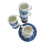 Tasses  caf et soucoupe porcelaine anglaise