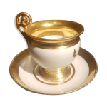 Tasse  chocolat en porcelaine de paris