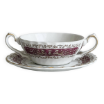 Tasse  deux anses en porcelaine anglaise myott rialto ironstone.