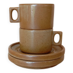 Tasses  expresso en grs de brenne