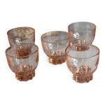 Tasses a liqueur verre rose anne 40