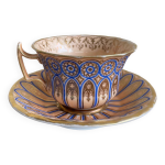 Tasse  moka et soucoupe mug paris table en porcelaine style napolon iii xixme