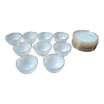 Tasses opaline arlequin arcopal