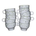 Tasses pillivuyt d�cor clothilde