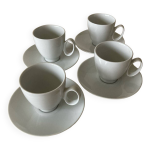 Tasses et sous - tasses guy degrenne modle modulo blanc