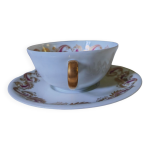 Tasse et sous tasse r. leclair, limoges