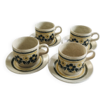 Tasses et sous tasses vintage anglaises biltons