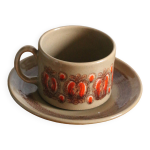 Tasse et soucoupe 70 s