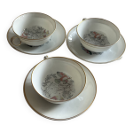 Tasses  th en porcelaine l. bernadaud et limoges france.