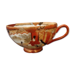 Tasse  th en porcelaine motif japonais diam 9, 5 cm