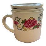 Tasse tisanire avec filtre et couvert
