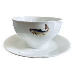 Tasse vintage en porcelaine winterling bavaria avec soucoupe