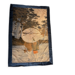 Tenture japonaise ancienne velours y?zen birodo