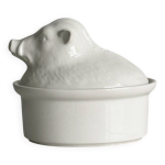 Terrine ancienne en porcelaine blanche