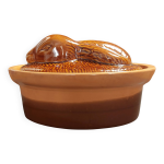 Terrine en cramique la bourguignonne lapin xxme
