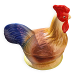 Terrine cramique caugant zoomorphe coq