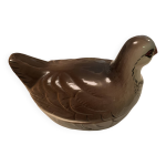 Terrine cramique perdrix vintage