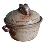 Terrine cocotte en grs de puisaye signe jean - pierre prud homme