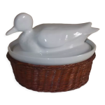 Terrine en faence forme canard