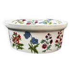 Terrine ovale porcelaine de paris modle herbier