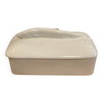 Terrine poisson porcelaine blanche