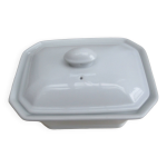 Terrine en porcelaine blanche  feu