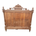 Tete de lit ancienne en chene massif