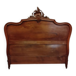 T�te de lit en bois sculpt�