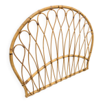 Tte de lit en rotin vintage - 1 place