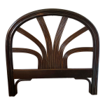 Tte de lit en rotin vintage