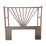 Tte de lit vintage en rotin 2 places 155 x 140 cm