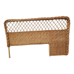 Tte de lit vintage en rotin annes 50