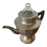 Thire ancienne lectrique graetzor mtal argent + bouchon verre vin