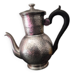 Thire ancienne english pewter hammered sheffield a la reine mtal martel