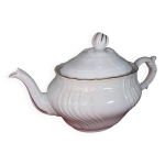 Théière ancienne en porcelaine blanche et dorée richard ginori vecchio ginori sanremo Théière ancienne en porcelaine blanche et dorée richard ginori vecchio ginori sanremo
