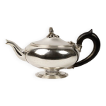 Thire christofle en mtal argent et bois noirci fin xixme