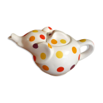 Thire elephant blanche  pois vintage franais