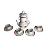 Thire pillivuyt et 4 tasses cramique vintage