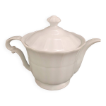 Theiere porcelaine blanche.