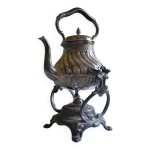 Thire ou samovar art nouveau en mtal argent orfvre victor saglier