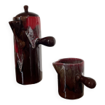 Th�i�re et son pot � lait en c�ramique