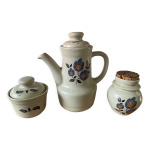 Thire, sucrier et pot  caf