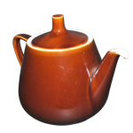 Thire vintage en cramique villeroy boch 1960 - 70 couleur chocolat caramel